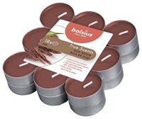 Duft-Teelichte Alu 4 Stunden 18er Pack True Scents Oud Wood