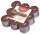 Duft-Teelichte Alu 4 Stunden 18er Pack True Scents Oud Wood