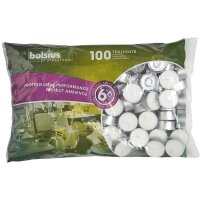 bolsius Teelichter – 100 Stück weiße...