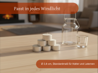 200x Teelichter 8 Stunden Brenndauer Gastro Teelichter weiss/weiß h