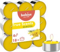 AAO Duft-Teelichte Alu 4 Stunden 18er Pack True Scents...