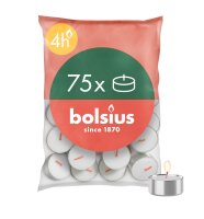 Teelichte 75er Beutel, 4h weiß