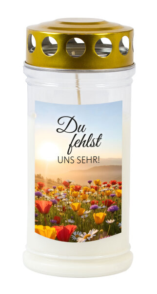 Gedenk-Kerze "Du fehlst uns sehr