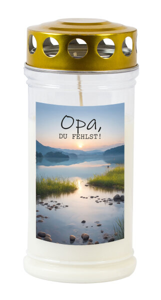 Gedenk-Kerze "Opa" #1