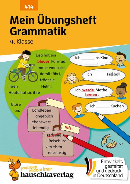 Mein Übungsheft Grammatik 4. Klasse, A5-Heft