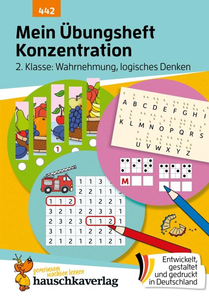 Mein Übungsheft Konzentration 2. Klasse – Wahrnehmung, logisches Denken