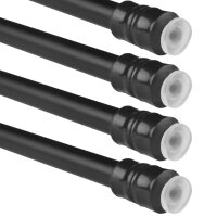 4er Spannstange ausziehbar, ohne Bohren Schwarz...