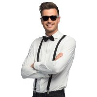 Zubehörset schwarz (Partybrille, Fliege und...